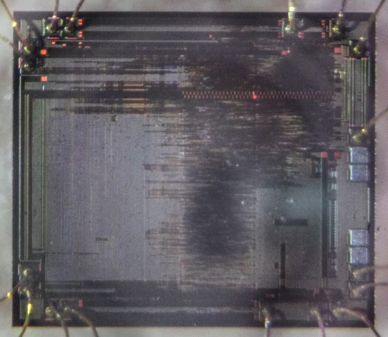 Secured Microcontroller STM8S207K8T6 Flash Heximal Code Unlocking will be able to reset the MCU status and readout software from stm8s207k8 program flash memory directly, the fuse bit of processor's stm8s207k8 will be cracked by focus ion beam